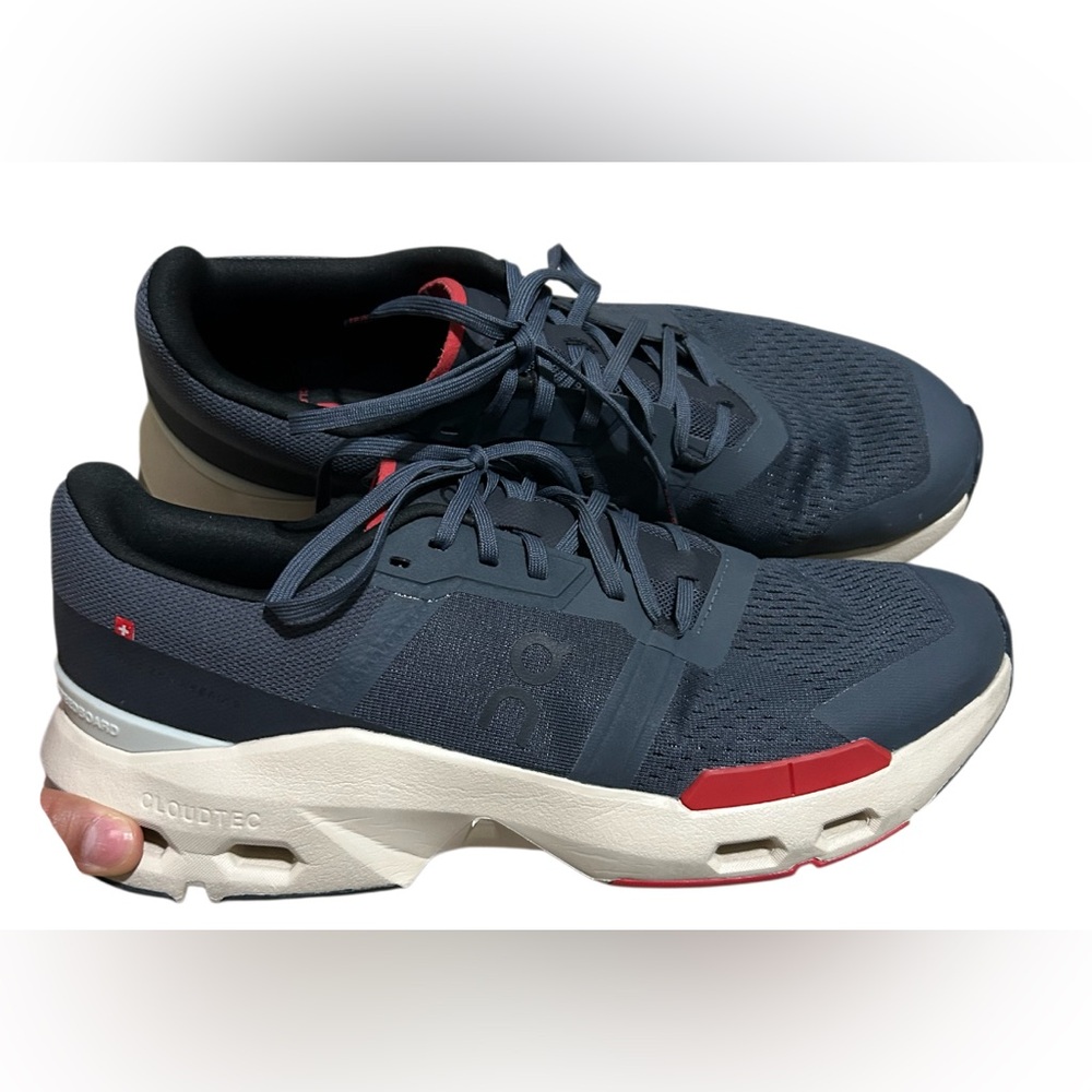On Cloudpulse stone|red shoes size 11